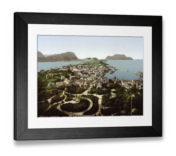 Framed Print : General view, Aalesund, Norway Framed Print : General view, Aalesund, Norway