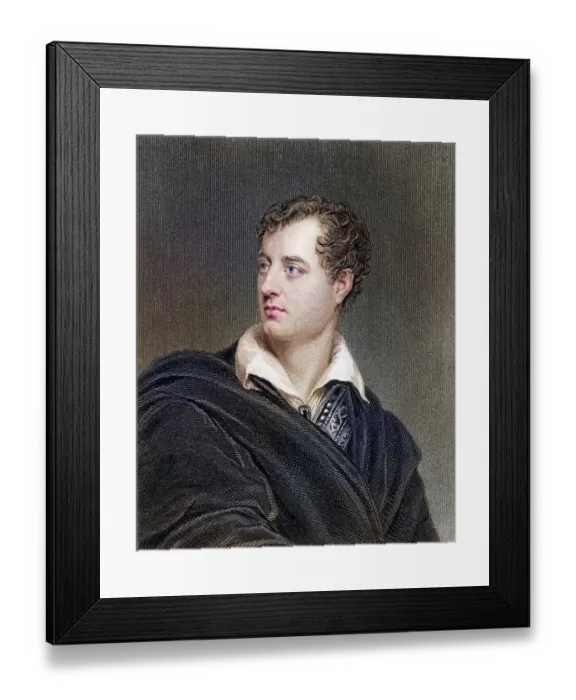 Framed Print : George Gordon, Lord Byron (1788-1824) Framed Print : George Gordon, Lord Byron (1788-1824)