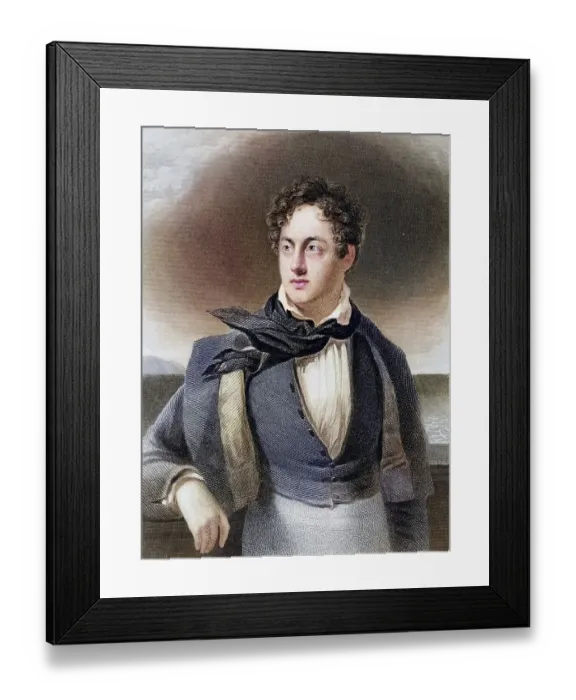Framed Print : George Gordon, Lord Byron (1788-1824)