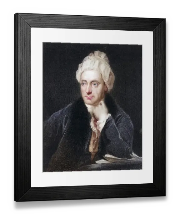Framed Print : William Cowper (1731-1800) English poet Framed Print : William Cowper (1731-1800) English poet
