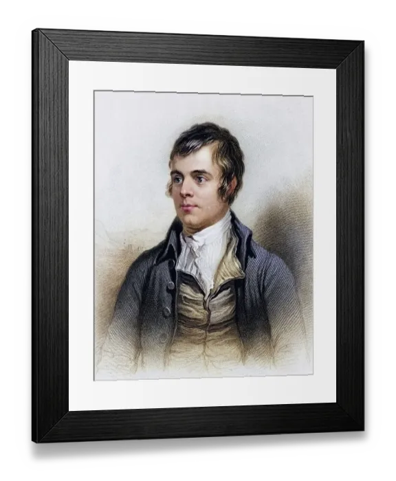 Framed Print : Robert Burns (1759-1795), Scottish poet