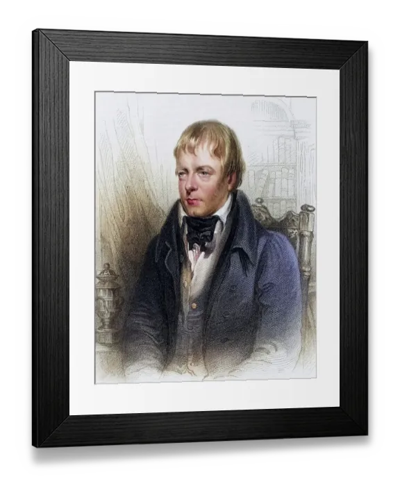 Framed Print : Walter Scott (1771-1832) Scottish author and poet