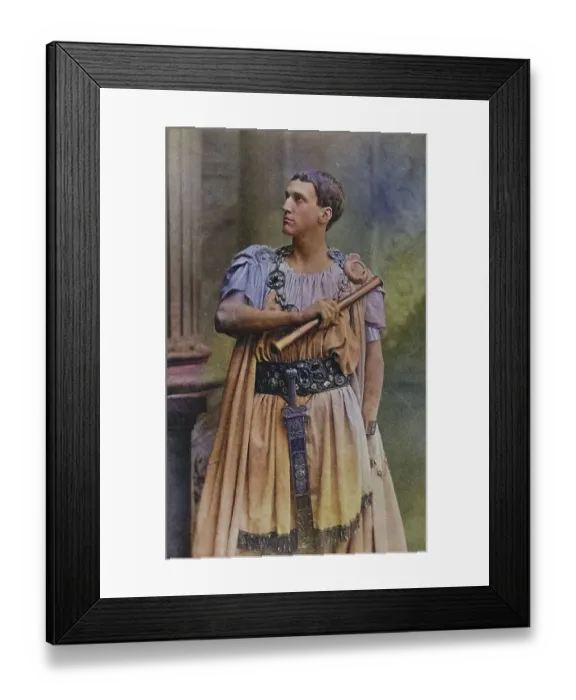 Framed Print : Frank Robert Benson (1858-1939) English actor and director who specialised in Shakespearean roles