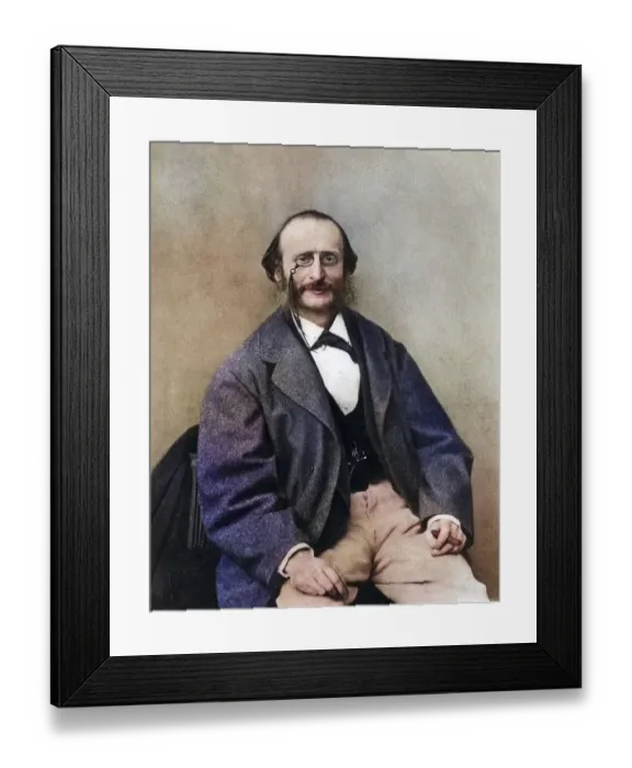 Framed Print : Jacques Offenbach (1819-1880), born Jakob Levy Eberst Offenbach in Cologne