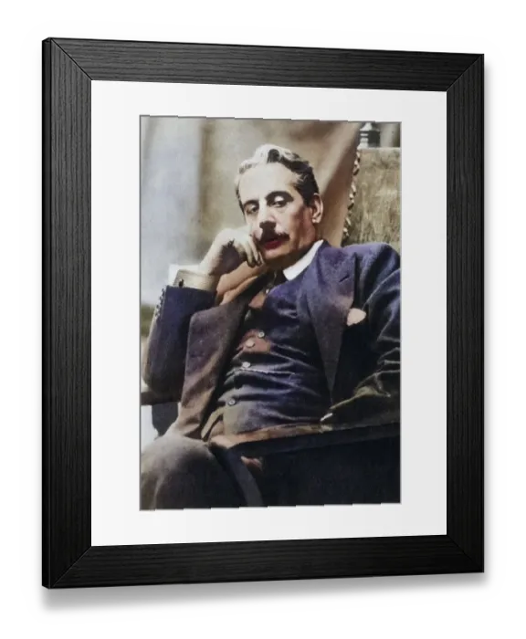 Framed Print : Giacomo Puccini (1858-1924) in 1910