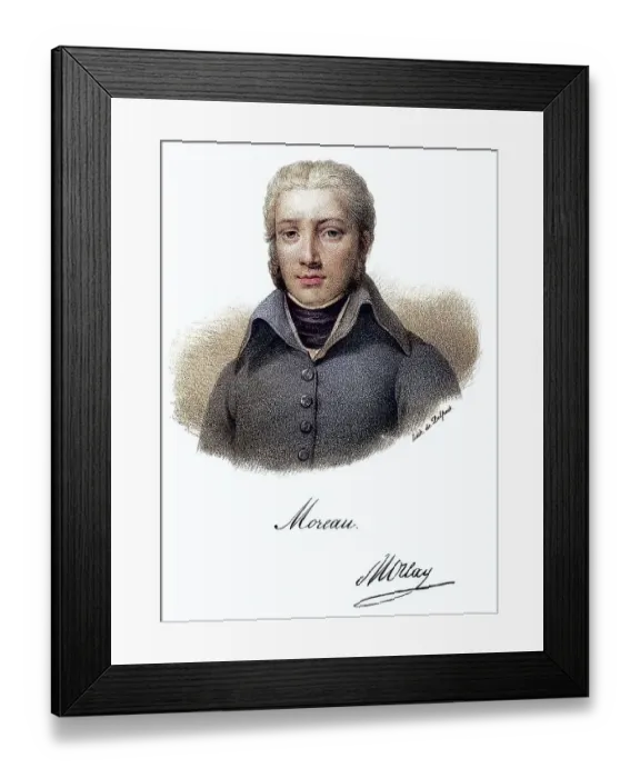 Framed Print : Jean Victor Moreau (1761-1813) French revolutionary soldier