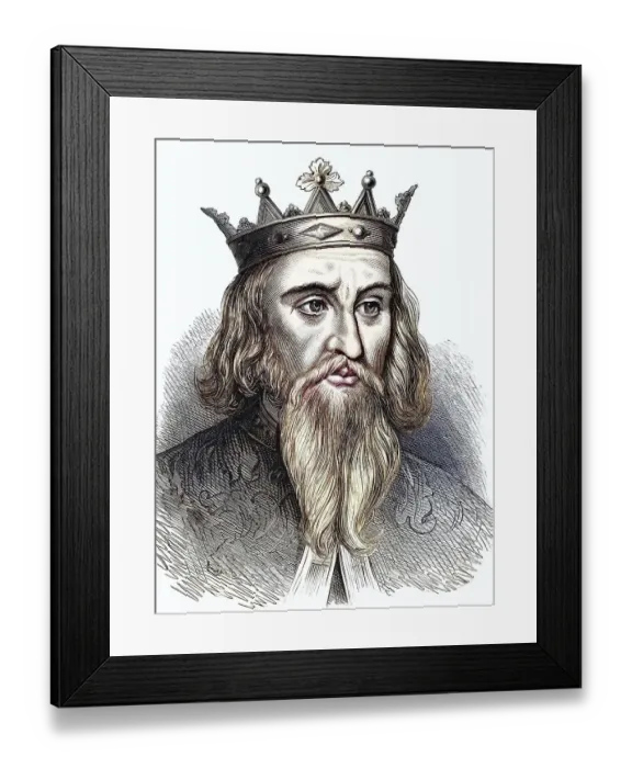 Framed Print : Henry I (1068-1135), King of England from 1100: youngest son of William I Framed Print : Henry I (1068-1135), King of England from 1100: youngest son of William I