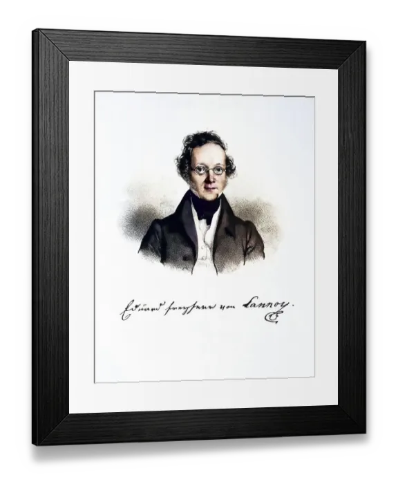 Framed Print : Heinrich Eduard Joseph Freiherr von Lannoy (born 3 December 1787 in Brussels)