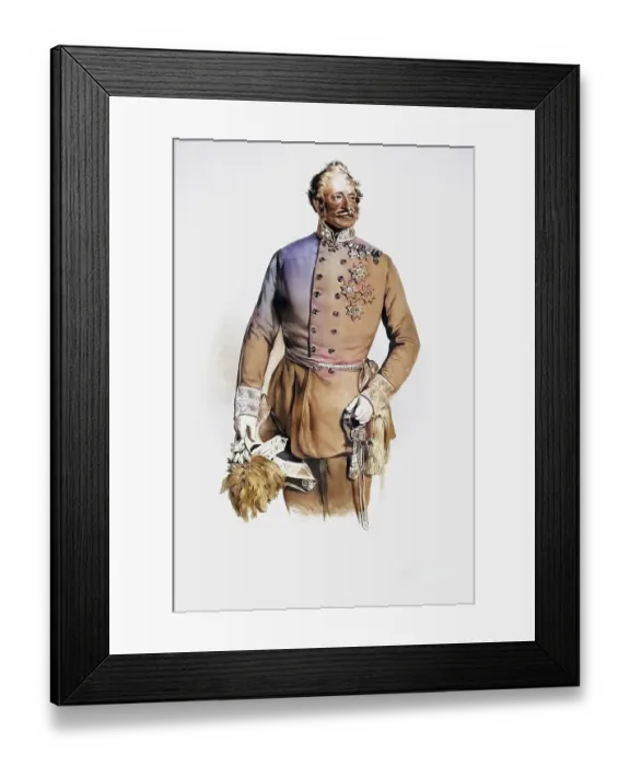 Framed Print : Count Eugen Wratislaw von Mitrowitz-Nettolitzky (born 8 July 1786 in Wischopol (Vlci Pole) Framed Print : Count Eugen Wratislaw von Mitrowitz-Nettolitzky (born 8 July 1786 in Wischopol (Vlci Pole)