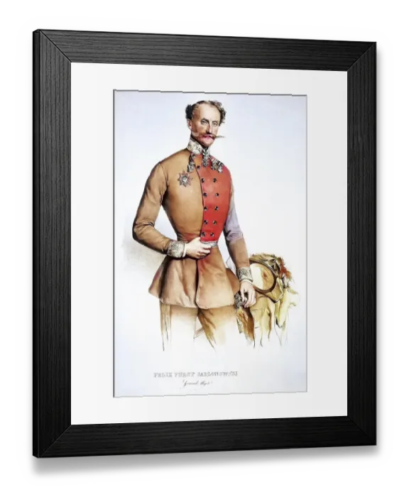 Framed Print : Felix Prince Jablonowski (1808-1857)
