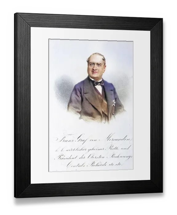 Framed Print : Franz Graf Mercandin (1802-1871) Framed Print : Franz Graf Mercandin (1802-1871)