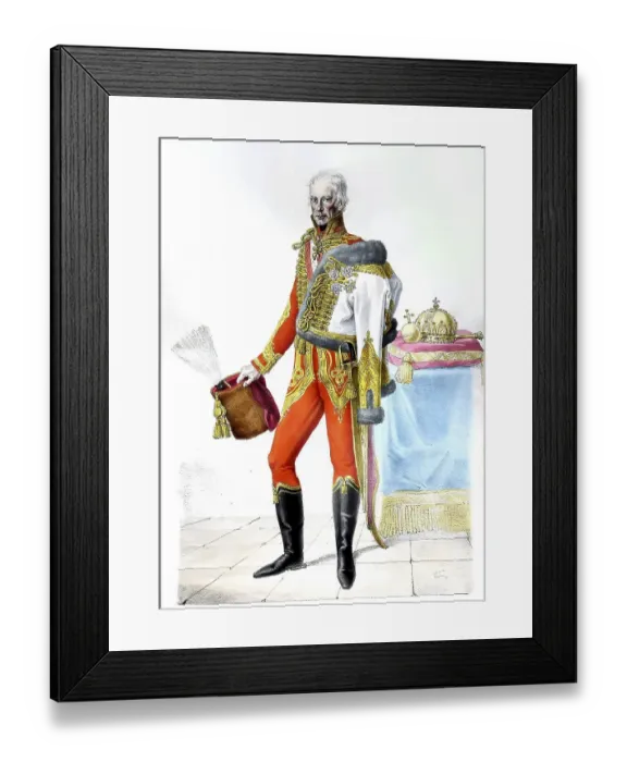 Framed Print : Francis II, (1768-1835), German-Roman Emperor