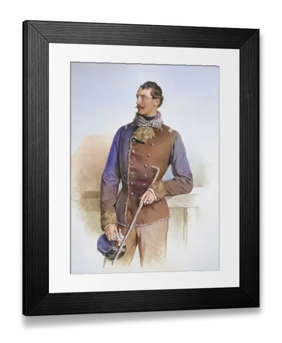 Framed Print : Franz Emerich Count Lamberg (1832-1901) Framed Print : Franz Emerich Count Lamberg (1832-1901)