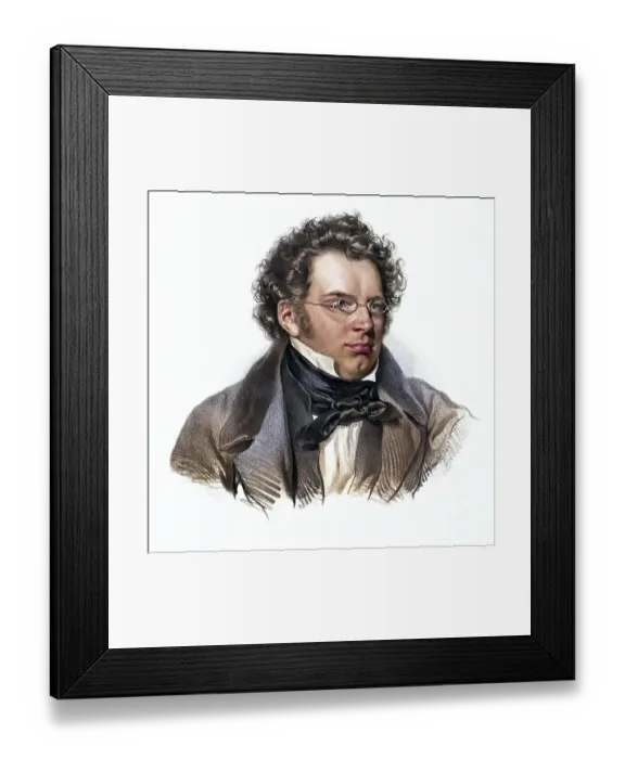 Framed Print : Franz Peter Schubert (born 31 January 1797 in the municipality of Himmelpfortgrund)