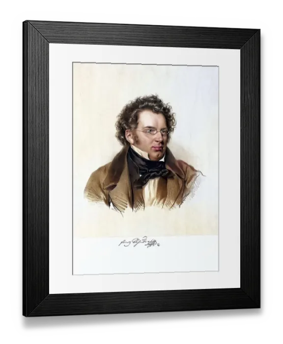 Framed Print : Franz Peter Schubert (born 31 January 1797 in the municipality of Himmelpfortgrund)