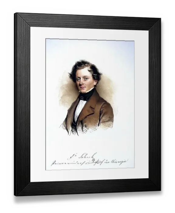 Framed Print : Franz Schuh (born 17 October 1804 in Scheibbs (Lower Austria)
