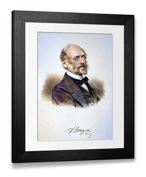 Framed Print : Franz Joseph Andreas Nicolaus Unger (born 30 November 1800 on the Amthofen estate near Leutschach in Styria) Framed Print : Franz Joseph Andreas Nicolaus Unger (born 30 November 1800 on the Amthofen estate near Leutschach in Styria)