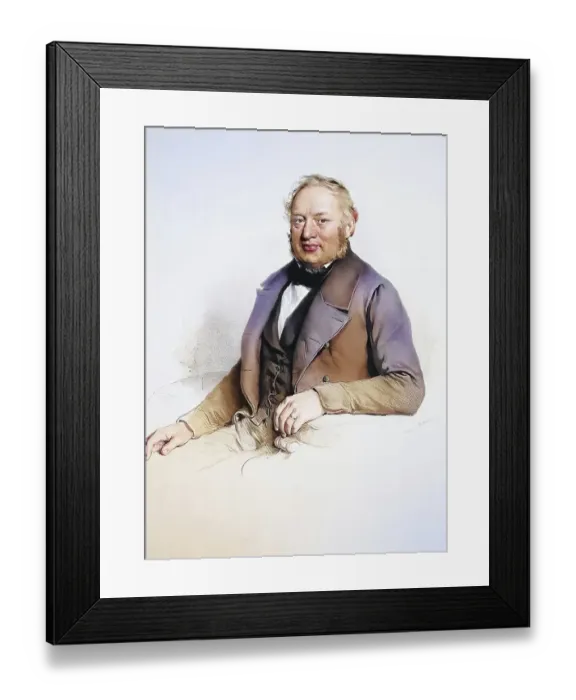 Framed Print : Franz Xaver Steinitz (c. 1820-1880)
