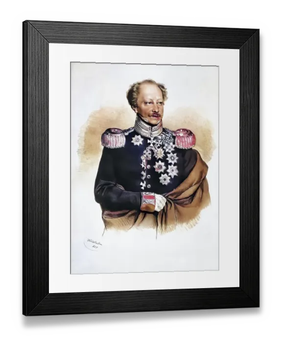 Framed Print : Friedrich Karl Freiherr von Tettenborn (born 19 February 1778 in the then Baden part of the County of Sponheim)