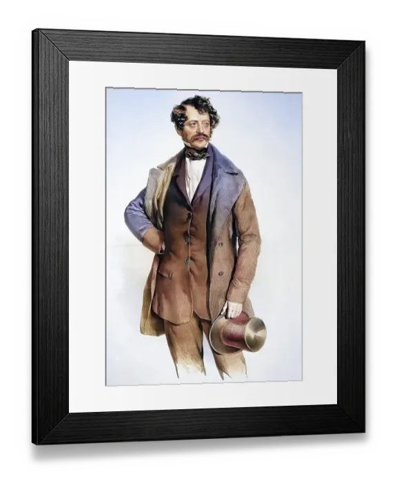 Framed Print : Friedrich Moritz Burger (born 4 July 1804 in Wolfsberg) Framed Print : Friedrich Moritz Burger (born 4 July 1804 in Wolfsberg)
