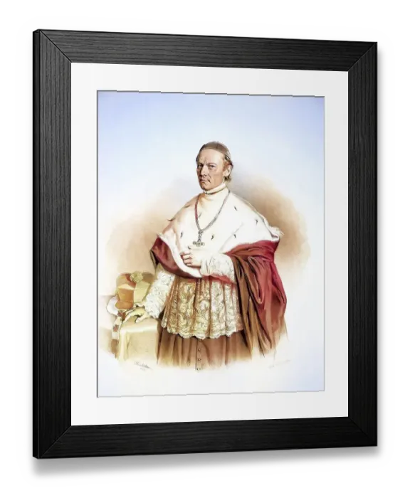 Framed Print : Georg Girk (1793-1868) Bishop of Fuenfkirchen (Pecs)