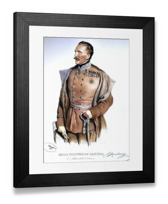 Framed Print : Georg Heinrich Ramberg, since 1849 Freiherr von Ramberg (born 25 February 1786 in Hanover)