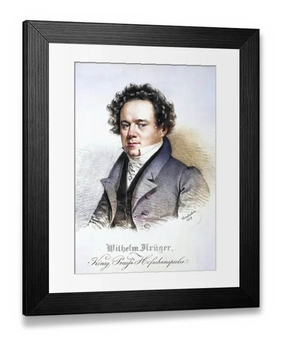 Framed Print : Georg Wilhelm Krueger (1791-1841) Framed Print : Georg Wilhelm Krueger (1791-1841)