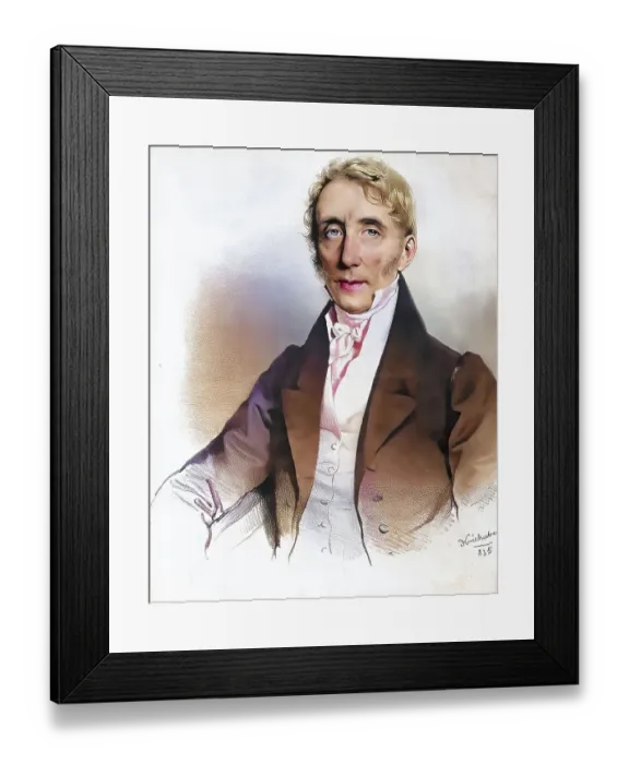 Framed Print : Gerhard Karl Brants (1782-1858)