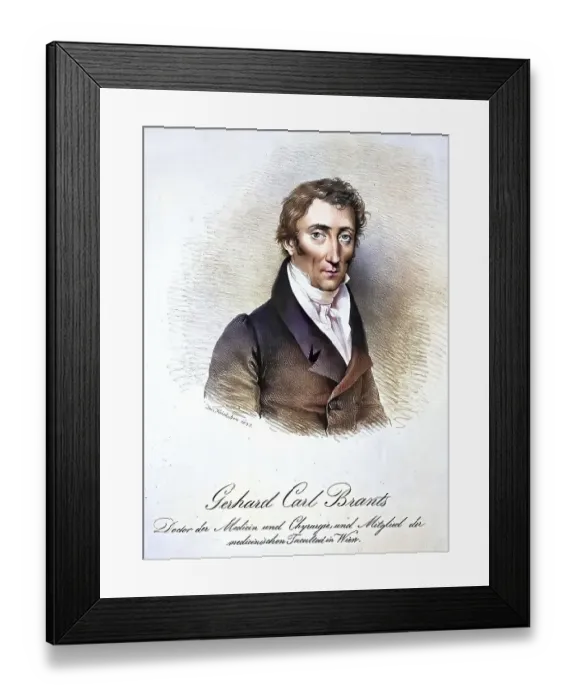 Framed Print : Gerhard Karl Brants (1782-1858) Framed Print : Gerhard Karl Brants (1782-1858)