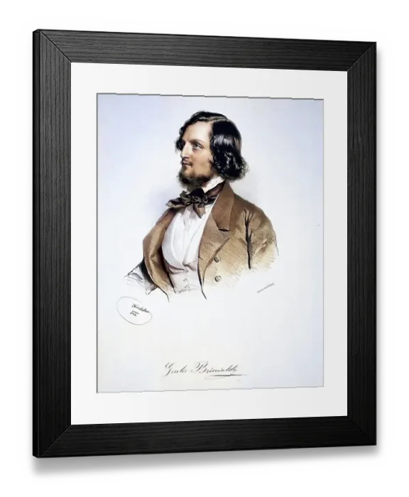 Framed Print : Giulio Briccialdi (born 2 March 1818 in Terni) Framed Print : Giulio Briccialdi (born 2 March 1818 in Terni)
