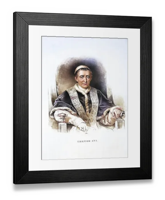Framed Print : Gregory XVI (born 18 September 1765 in Belluno)