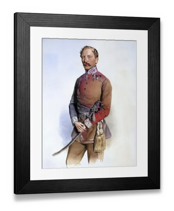 Framed Print : Gustav Graf Degenfeld-Schoenburg (1807-1857) Framed Print : Gustav Graf Degenfeld-Schoenburg (1807-1857)