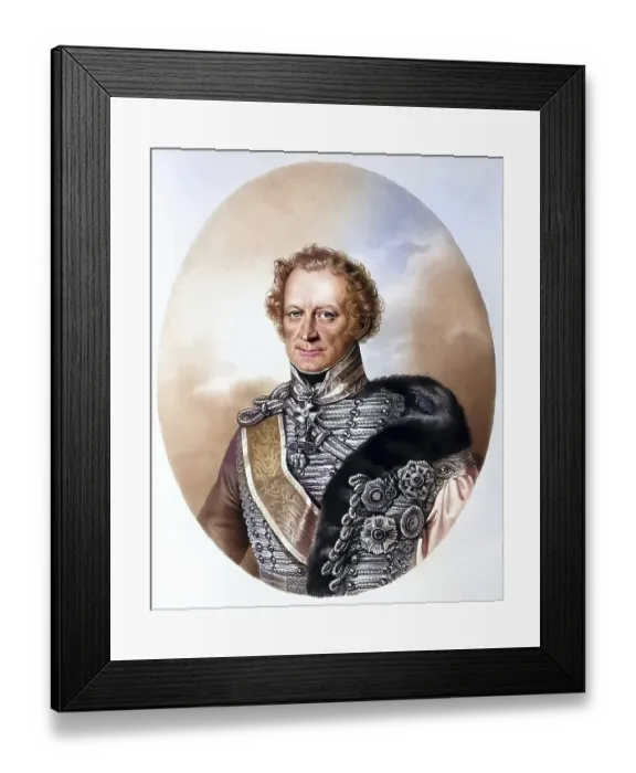Framed Print : Ignac (Ignaz) Count Gyulay of Maros-Nemeth and Nadaska (born 11 September 1763 in Sibiu)