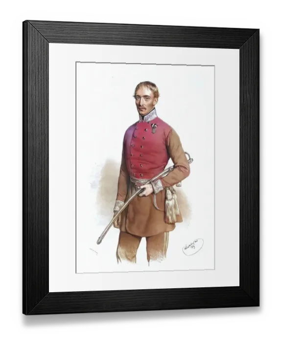 Framed Print : Heinrich Hentzi von Arthurm (1785-1849)