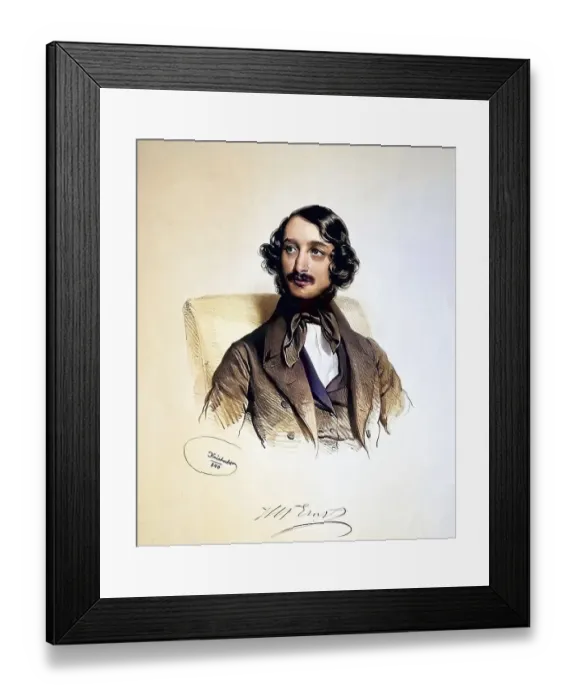 Framed Print : Heinrich Wilhelm Ernst (born 6 May 1814 in Brno) Framed Print : Heinrich Wilhelm Ernst (born 6 May 1814 in Brno)