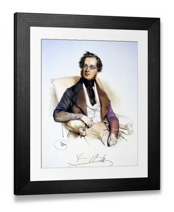 Framed Print : Heinrich Proch (born 22 July 1809 in Vienna) Framed Print : Heinrich Proch (born 22 July 1809 in Vienna)