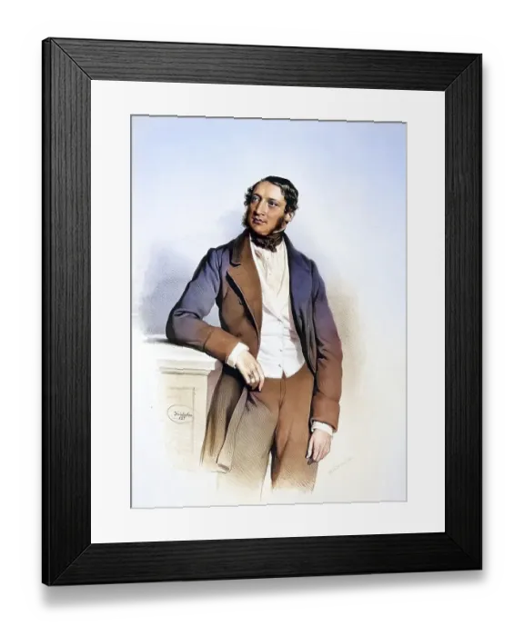 Framed Print : Heinrich Freiherr Trenck von Tonder (1812-1887)