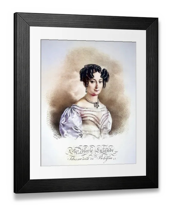Framed Print : Henriette Clementine Meric-Lalande (4 November 1798 in Dunkerque - 4 September 1867 in Chantilly) Framed Print : Henriette Clementine Meric-Lalande (4 November 1798 in Dunkerque - 4 September 1867 in Chantilly)