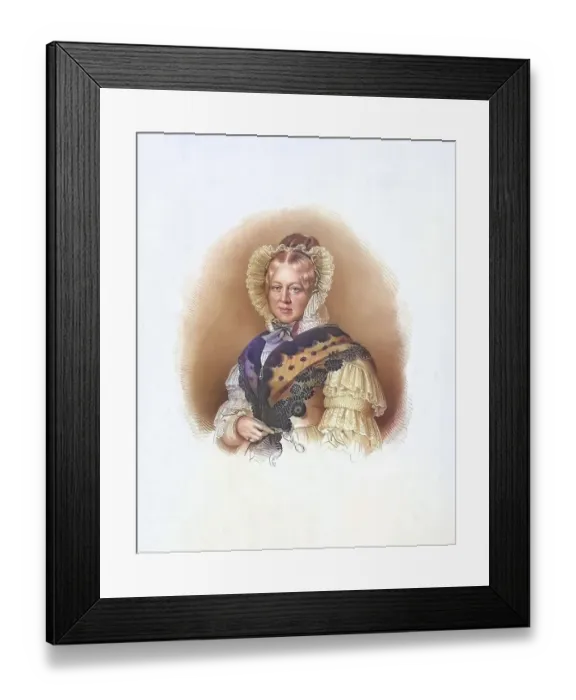 Framed Print : Henriette Princess of Nassau-Weilburg (born 22 April 1780 in Kirchheim-Bolanden)
