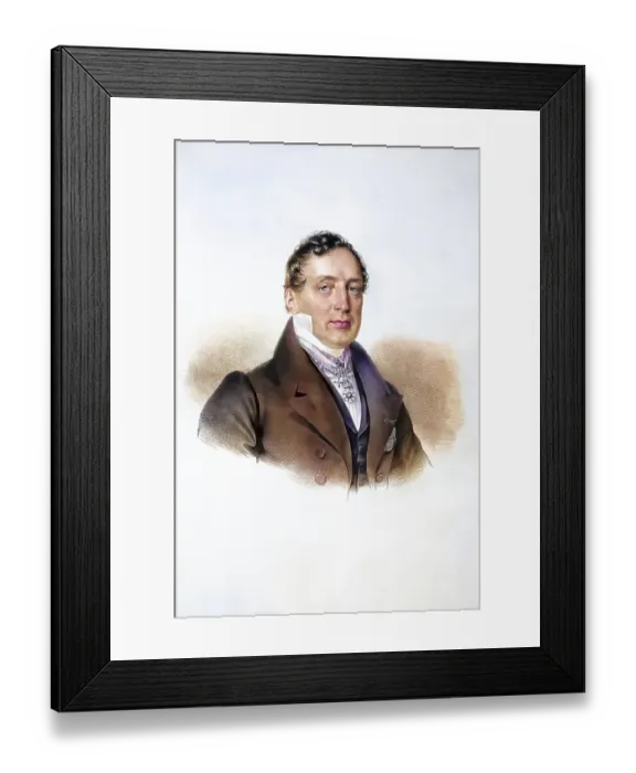 Framed Print : Hermann Josef Baron Diller (1766-1832)
