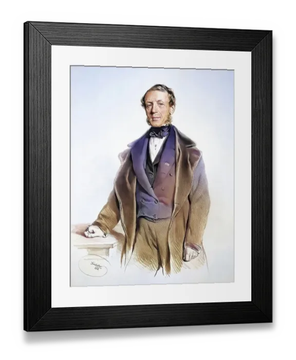 Framed Print : Ignaz Maucher (1799-1860) Councillor of the Provincial Court