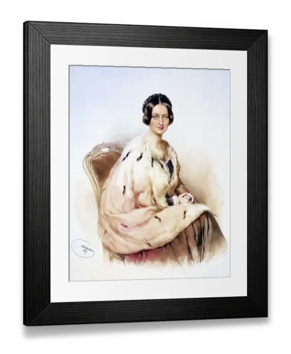 Framed Print : Irene von Prokesch-Osten, nee Kiesewetter (1811-1872)