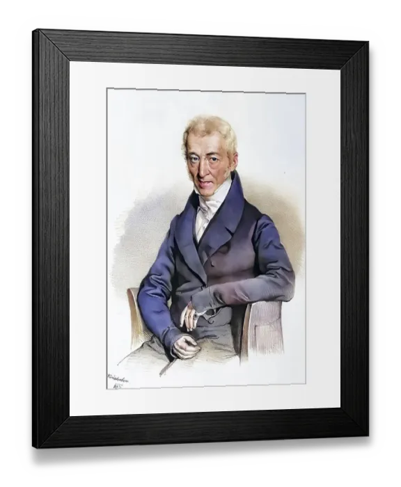 Framed Print : Isaak Loew Hofmann, Edler von Hofmannsthal (born 10 June 1759 in Prostibor)