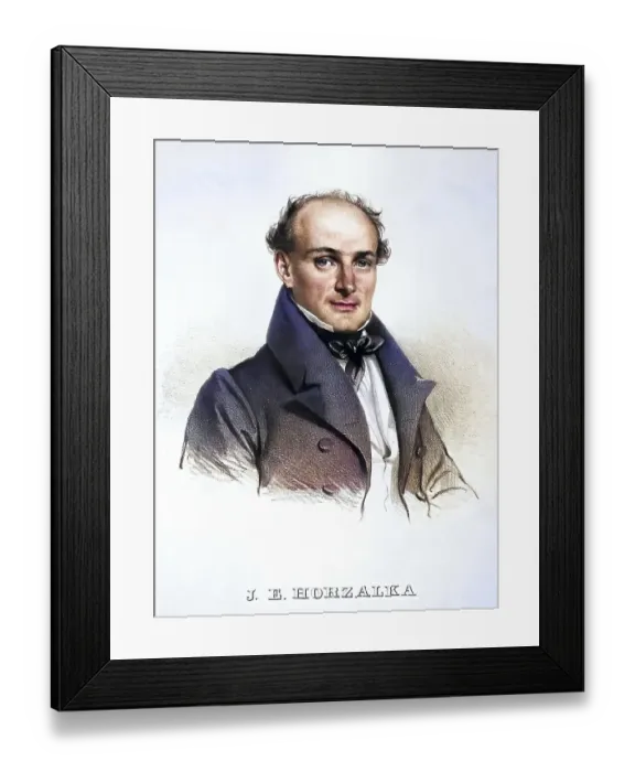 Framed Print : Johann Evangelist Horzalka (born 1798 in Triesch)