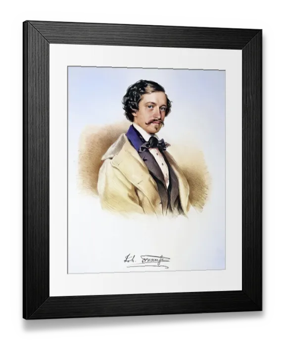 Framed Print : Johann Baptist Strauss (born 25 October 1825 (2) in St