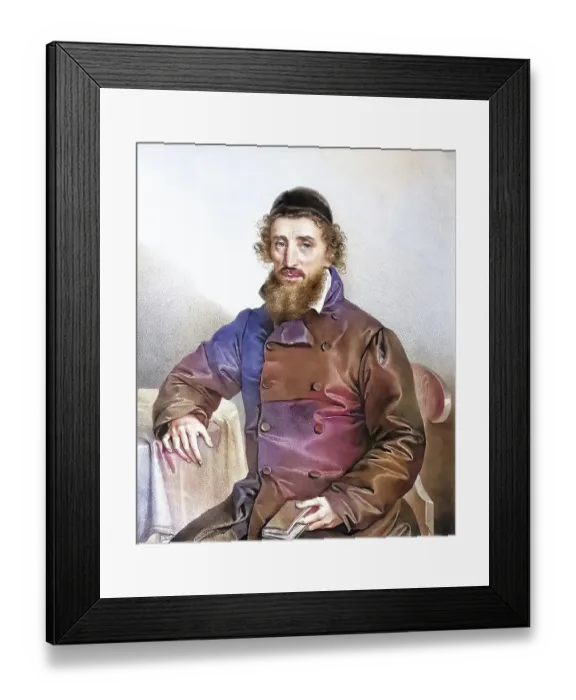Framed Print : Israel Aschkenasy, c. 1770 Banker and merchant in Vienna