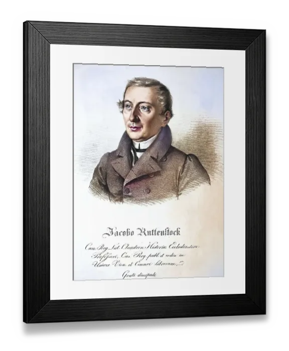 Framed Print : Jakob Ruttenstock (1776-1844), Austrian theologian