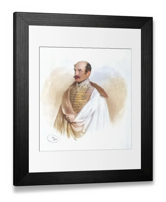 Framed Print : Joseph Jelacic von Buzim (1801-1859) Framed Print : Joseph Jelacic von Buzim (1801-1859)