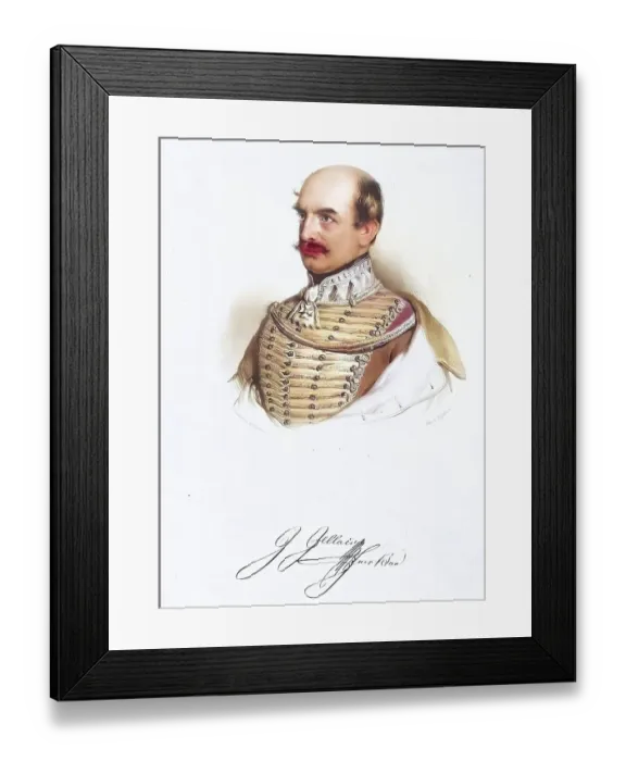 Framed Print : Joseph Jelacic von Buzim (1801-1859) Framed Print : Joseph Jelacic von Buzim (1801-1859)