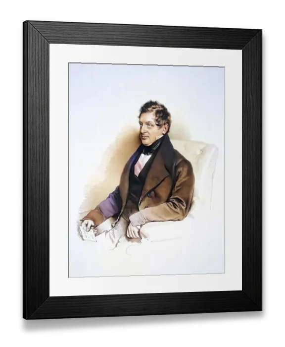Framed Print : Johann Friedrich Kohaut (1792-1853)